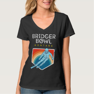 Bridger Bowl Montana USA Ski Resort BACK PRINT 4 T-Shirt