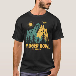 Bridger Bowl Mountains Montana Hiking Outdoors T-Shirt