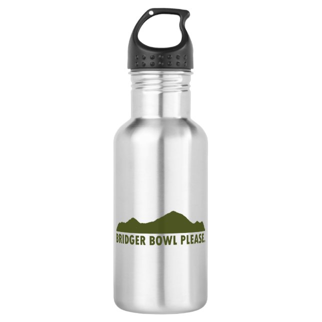 Bridger Bowl Please 532 Ml Water Bottle (Front)