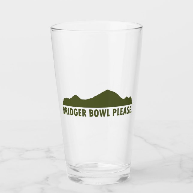 Bridger Bowl Please Glass (Front)
