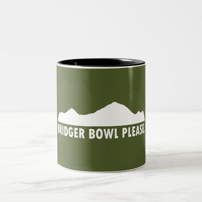 Bridger Bowl Please Two-Tone Coffee Mug (Center)