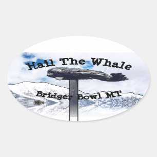 Bridger Bowl whale Sticker
