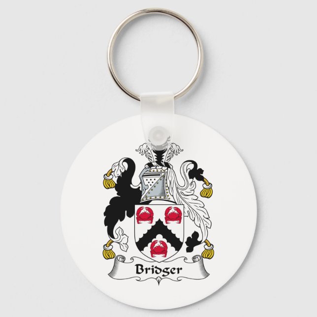 Bridger Family Crest Key Ring (Front)