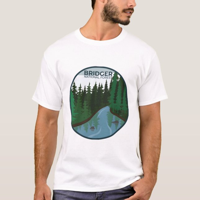 Bridger National Forest T-Shirt (Front)