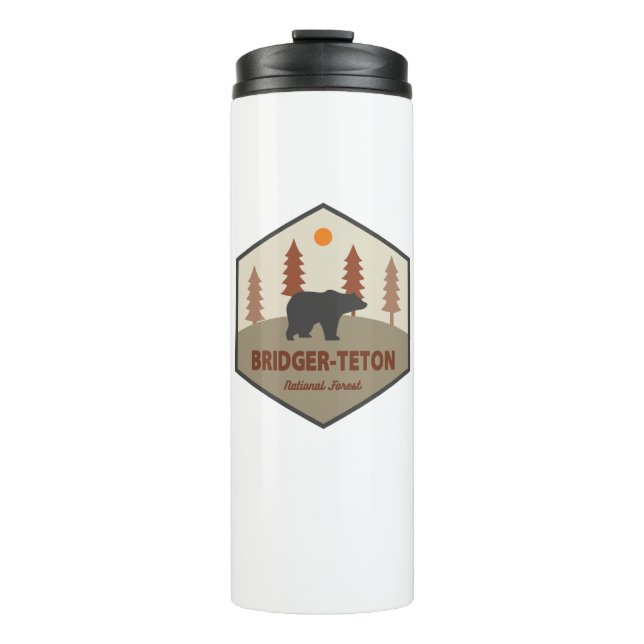 Bridger-Teton National Forest Bear Thermal Tumbler (Front)