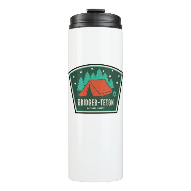 Bridger-Teton National Forest Camping Thermal Tumbler (Front)