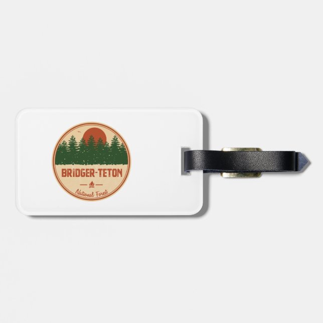 Bridger-Teton National Forest Luggage Tag (Back Horizontal)