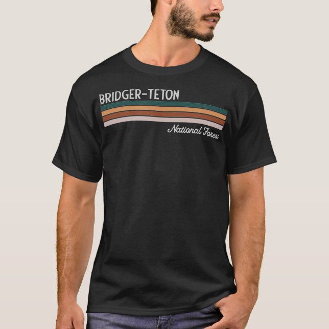 Bridger Teton National Forest T-Shirt (Front)