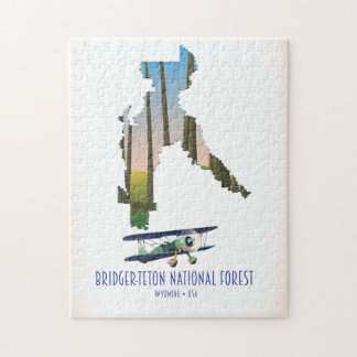 Bridger-teton national forest, wyoming map jigsaw puzzle