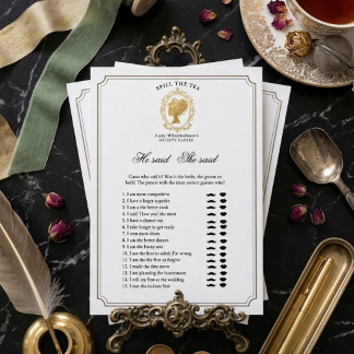 Bridgerton Bridal Shower Invitation