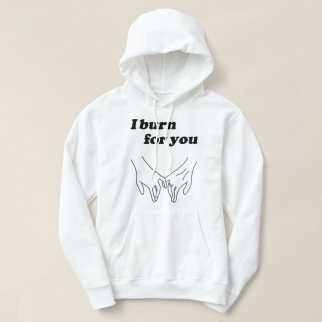 Bridgerton I burn for you   Hoodie (Design Front)