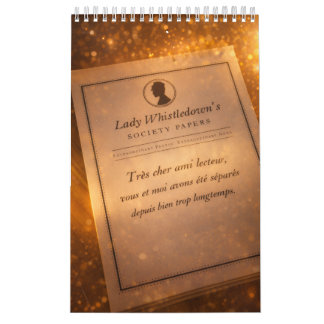 Bridgerton inspired calendar