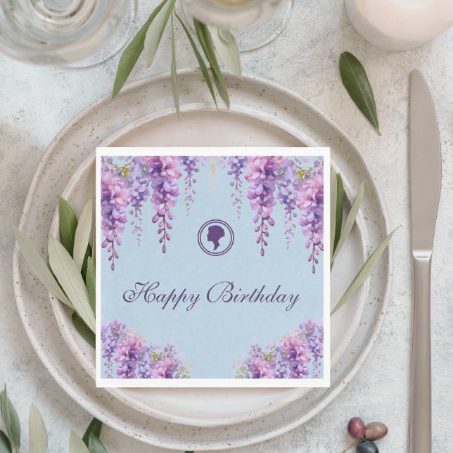 Bridgerton Inspired Floral Birthday Napkins (Creator Uploaded)