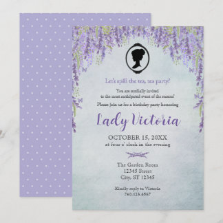 Bridgerton Inspired Spill The Tea Birthday Invitation