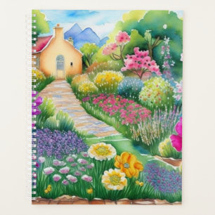 Bridgerton-inspired watercolor Romantic floral Planner
