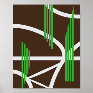 Bridges and Pathways in Abstract Form Poster