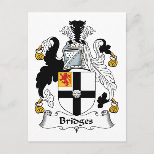 Bridges Family Crest Postcard