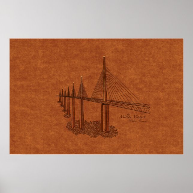 Bridges: Millau Viaduct, France Poster (Front)
