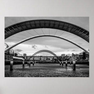 Bridges, Newcastle upon Tyne Print/Poster Poster