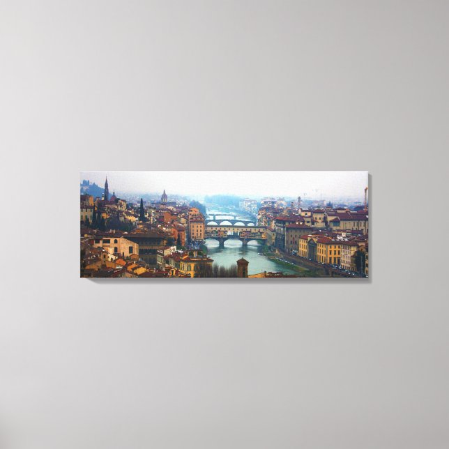 Bridges of Florence Italy Canvas Print (Front)