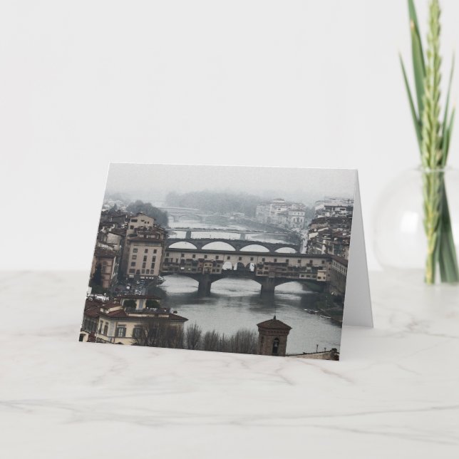 Bridges of Florence, Italy Card (Front)