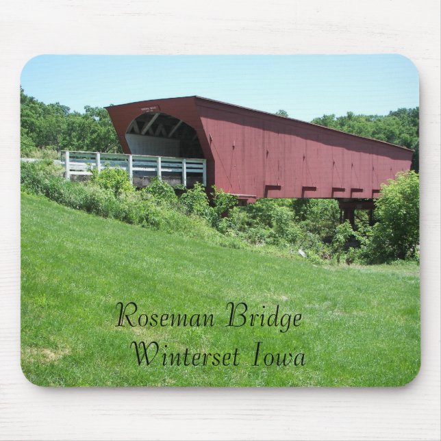 Bridges of Madison County Winterset, Iowa Mouse Mat (Front)