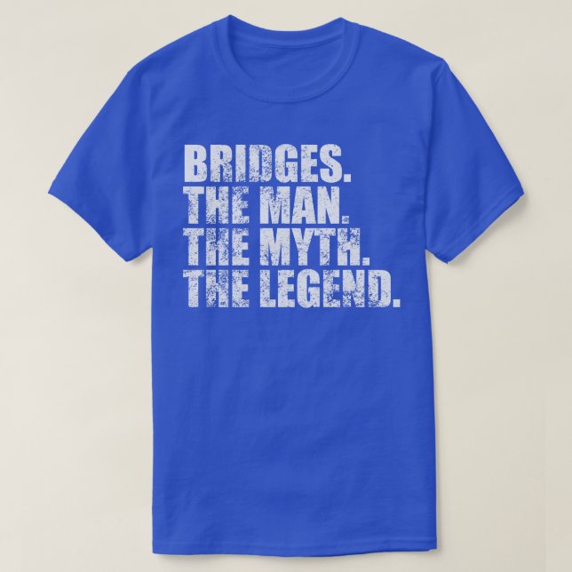 BridgesBridges Family name Bridges last Name Bridg T-Shirt (Design Front)