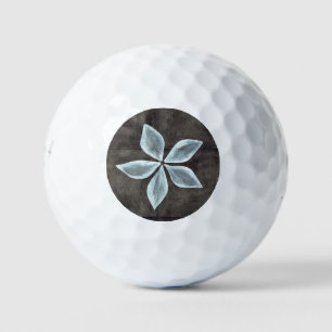 Bridgestone e6 Black with White Flower Golf Balls