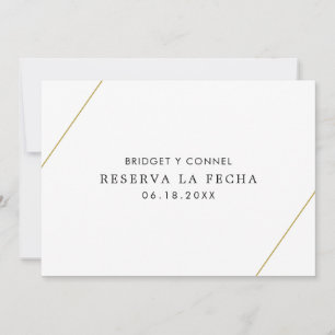 Bridget Geometric Modern Spanish Wedding Save The Date