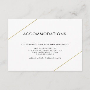 Bridget Geometric Modern Wedding Enclosure Card