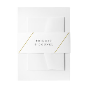 Bridget Geometric Modern Wedding Invitation Belly Band