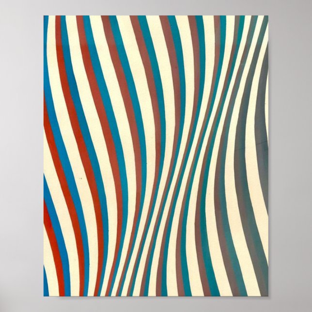 Bridget Riley abstract painting Poster (Front)