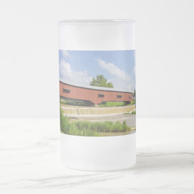 Bridgeton Bridge And Mill Frosted Mug (Center)