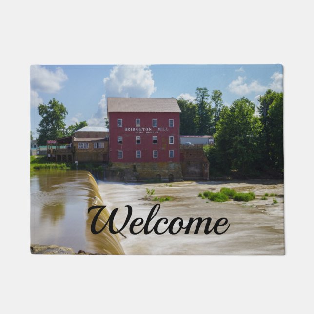 Bridgeton Mill Welcome Doormat (Front)