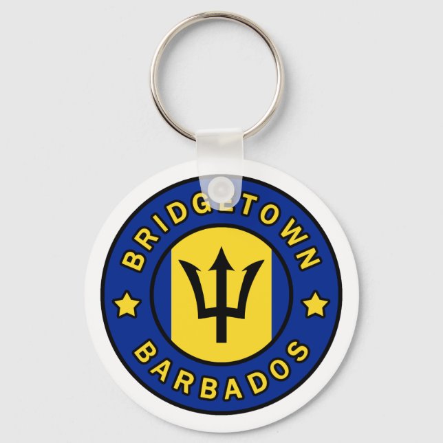 Bridgetown Barbados Key Ring (Front)