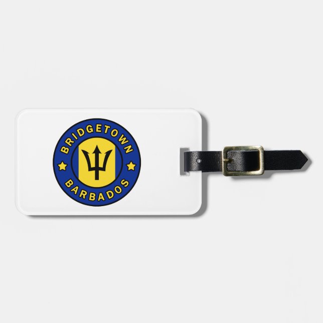 Bridgetown Barbados Luggage Tag (Front Horizontal)