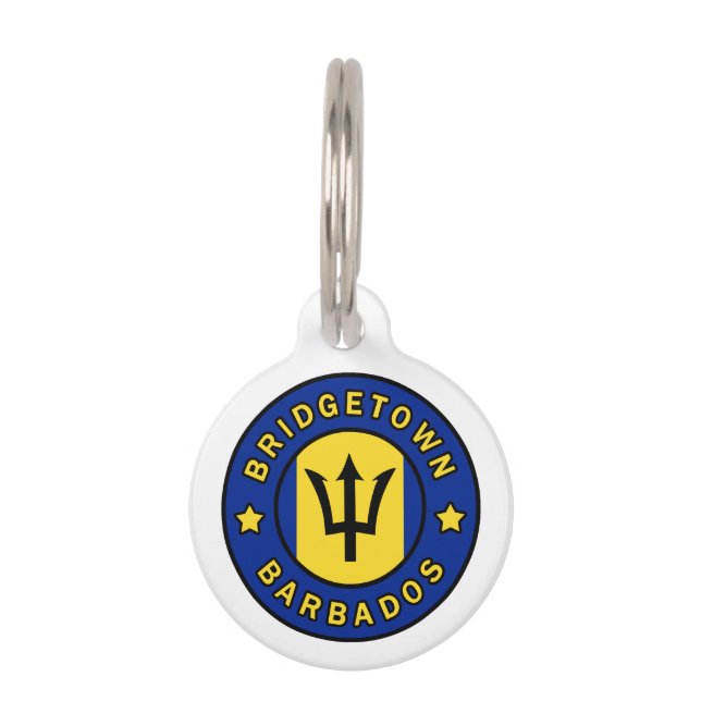 Bridgetown Barbados Pet Tag (Front)