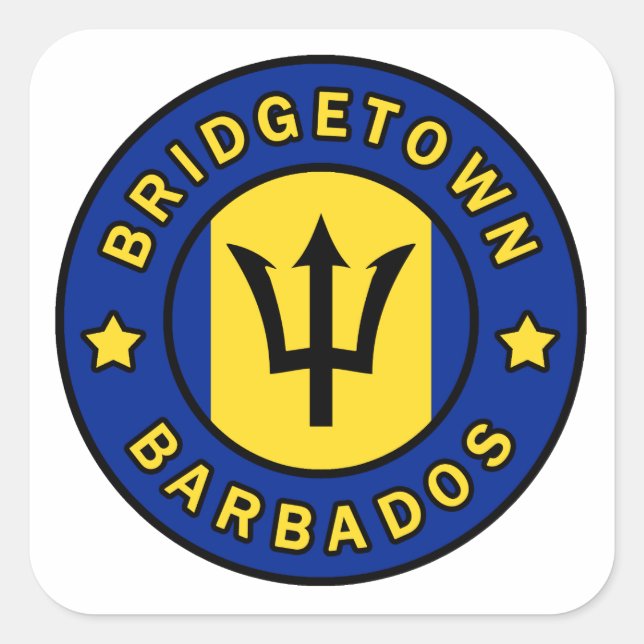 Bridgetown Barbados Square Sticker (Front)