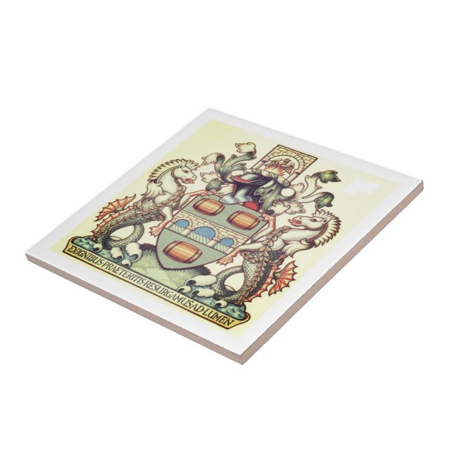 Bridgetown Coat of Arms - Barbados Tile (Side)