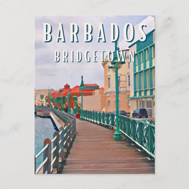 Bridgetown: white sandy beaches and architecture postcard (Front)