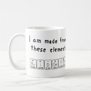 Bridgett periodic table name mug