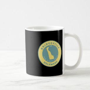 Bridgeville Delaware De Flag Badge Roundlet Souven Coffee Mug