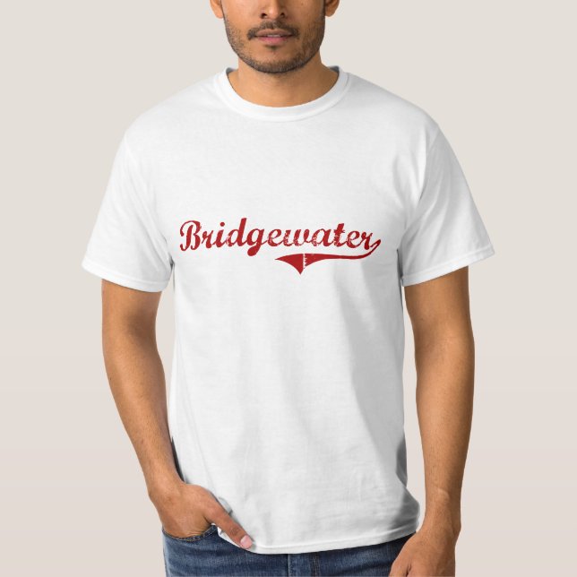 Bridgewater Massachusetts Classic Design T-Shirt (Front)