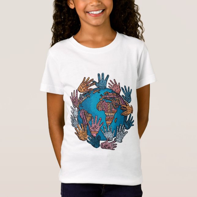 Bridging Civilisations – Peace and Progress Design T-Shirt (Front)