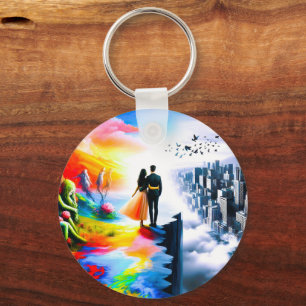 Bridging Worlds of Reality and Dreams Key Ring