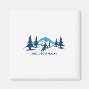 Bridgton Maine Ski Resort Skiing Skier _1 Magnet