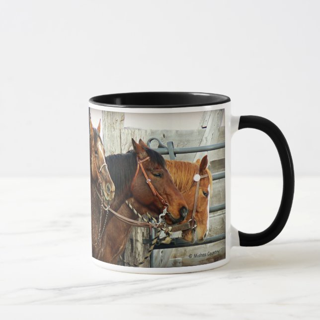 Bridled Horse Heads Mug (Right)