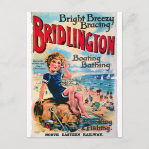 Bridlington England Vintage Travel postcard