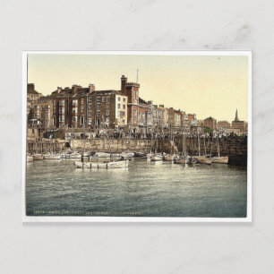 Bridlington, the harbour, from south pier, Yorkshi Postcard