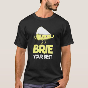 Brie Cheese Cheese Person Cheese Farmer Food Pun T-Shirt